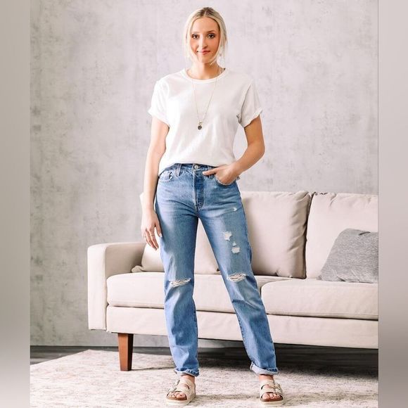 LEVIS 501® High Rise Straight Jean Size 27 - Picture 15 of 15